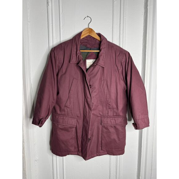 90s Towne London Fog Mauve Chore‎ Coat - Picture 8 of 8